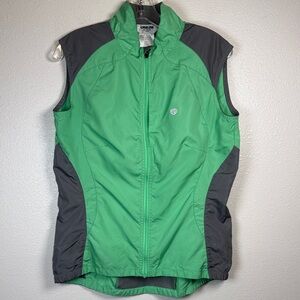 Pearl Izumi Whisper Cycling Vest Women L Zip Up Mesh Back Wind Water Resistant